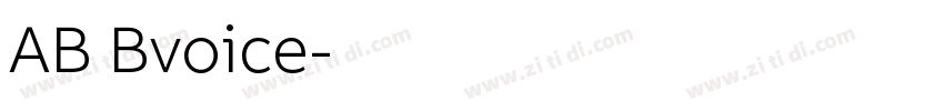AB Bvoice字体转换 AB Bvoice字体转换